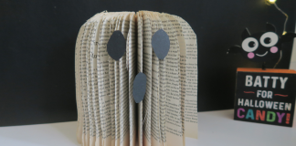 DIY Ghost Book Sculpture Craft